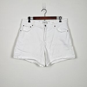 Abercrombie & Fitch White Jean Shorts